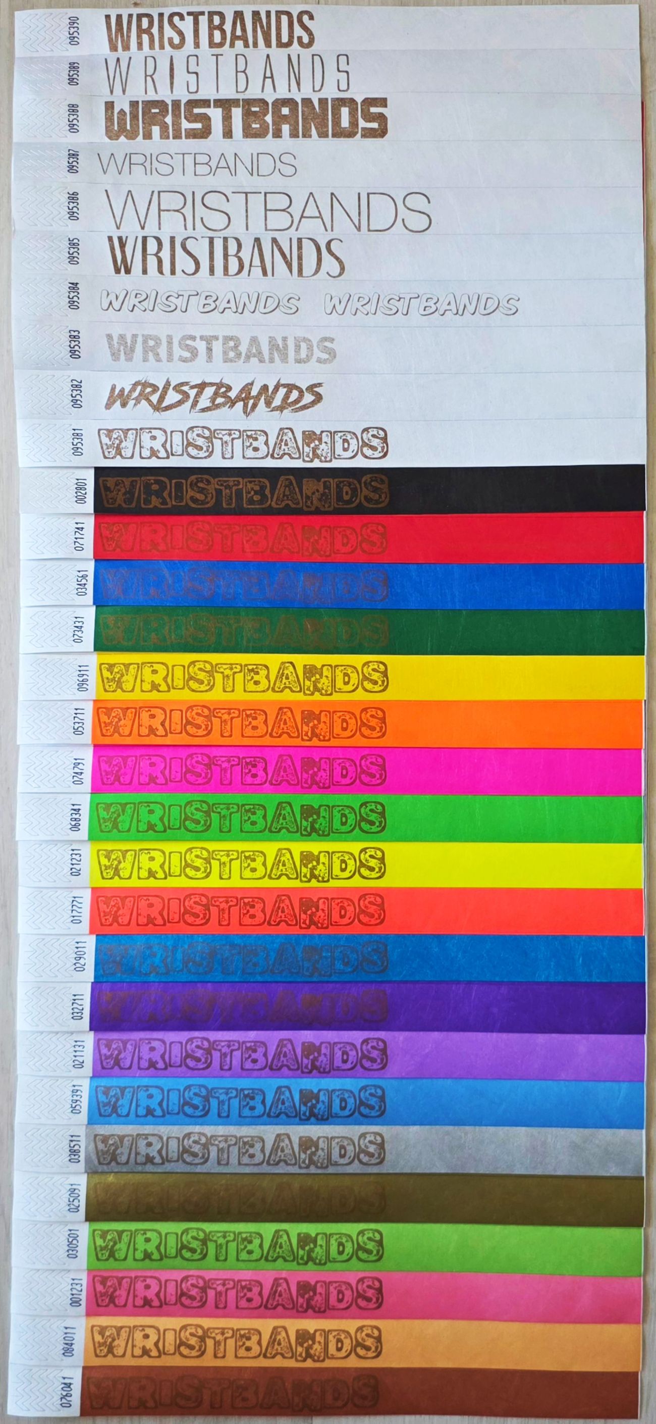 Zlati tisk na vseh barvah trakov Tyvek